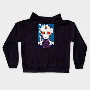 Chibi Cyber Girl Kids Hoodie